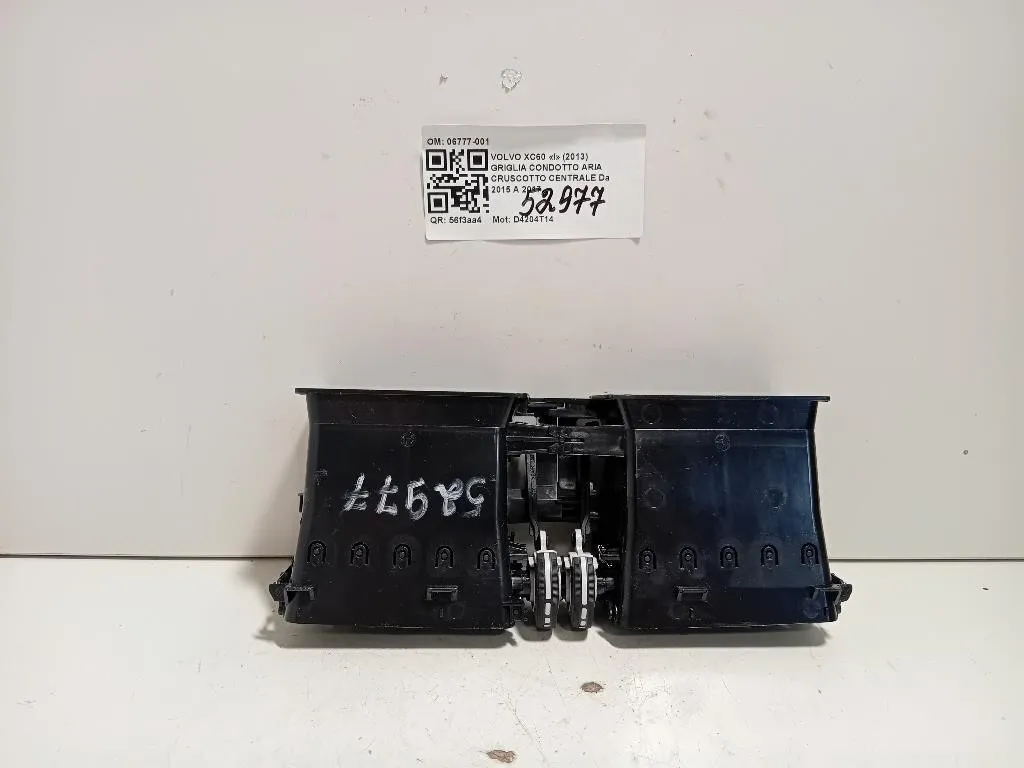 Griglia Condotto ARIA Cruscotto Centrale 06777-001 Volvo XC60 I 2013