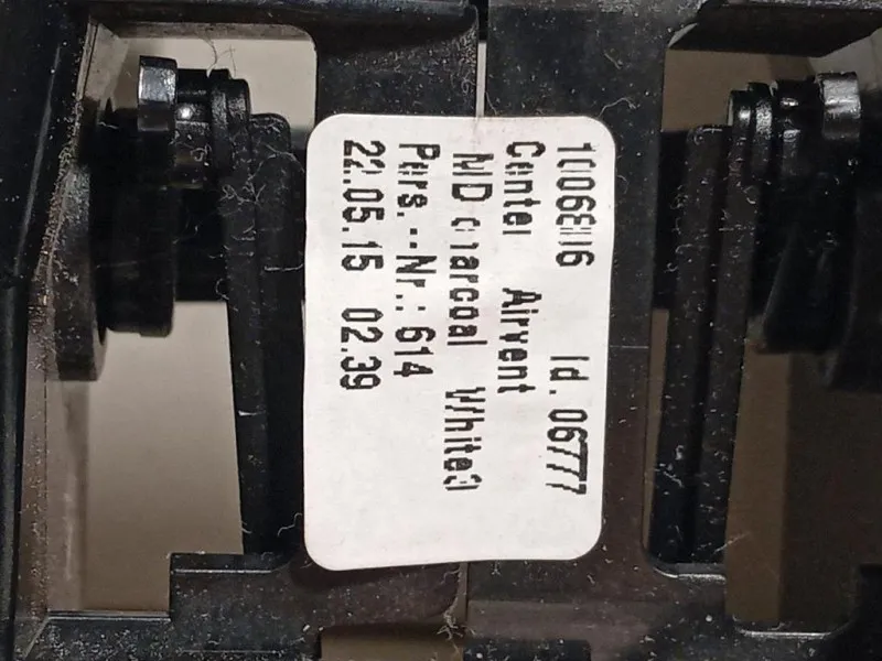 Griglia Condotto ARIA Cruscotto Centrale 06777-001 Volvo XC60 I 2013