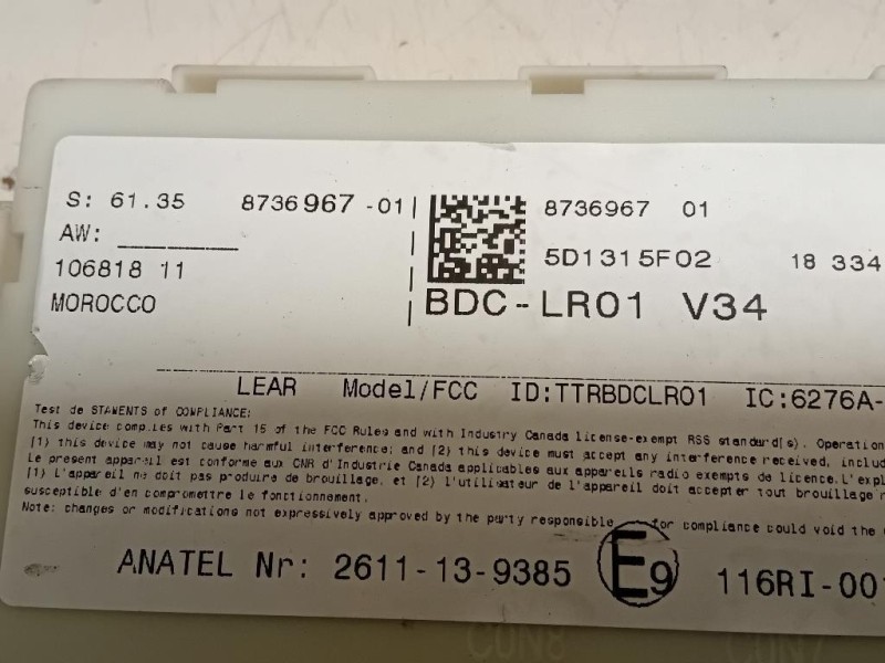 Griglia Condotto ARIA Cruscotto Centrale 06777-001 Volvo XC60 I 2013