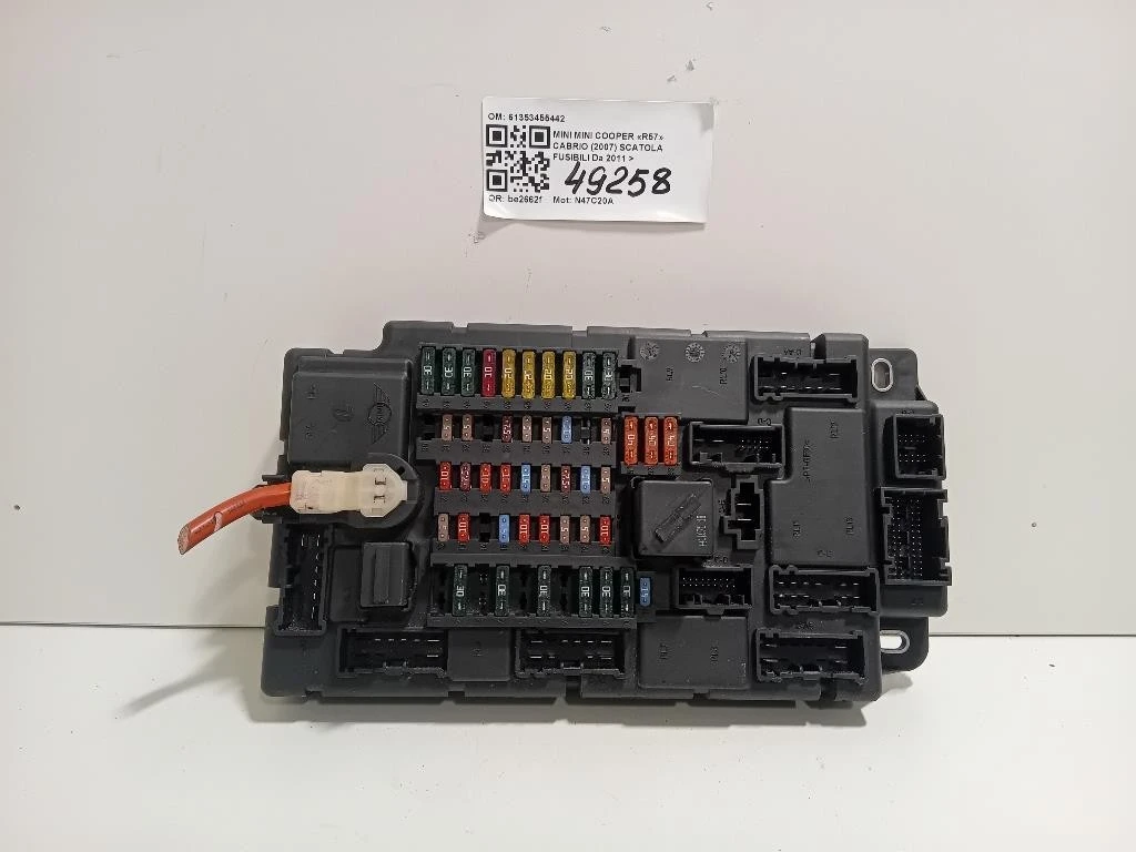 Centralina Scatola Fusibili 61353455442 Mini MINI Cooper R57 Cabrio 2007