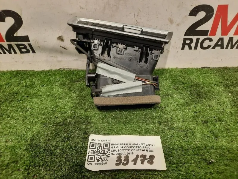 Griglia Condotto ARIA Cruscotto Centrale DX 141218 10 Bmw Serie 5 F07 GT 2010