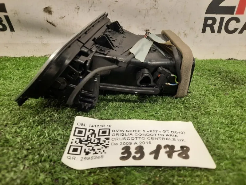 Griglia Condotto ARIA Cruscotto Centrale DX 141218 10 Bmw Serie 5 F07 GT 2010