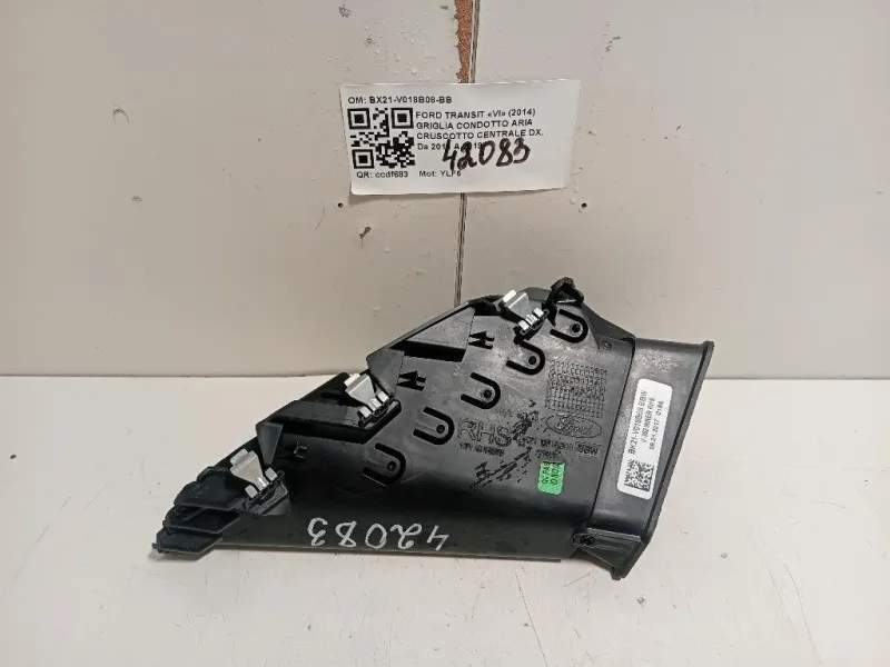 Griglia Condotto ARIA Cruscotto Centrale DX BX21-V018B08-BB Ford Transit VI 2014