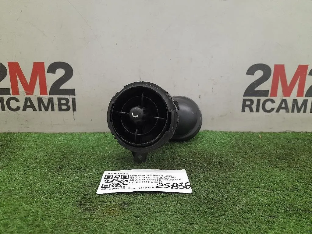 Griglia Condotto ARIA Cruscotto Centrale DX RG24504 DX Mini MINI Clubman R55 2008