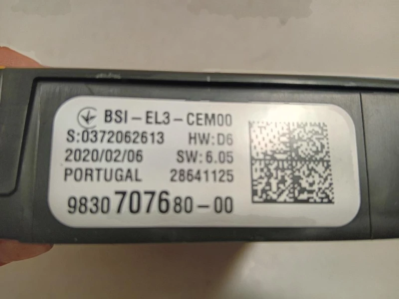 Centralina Scatola Fusibili 9830707680 Opel Corsa F 2019