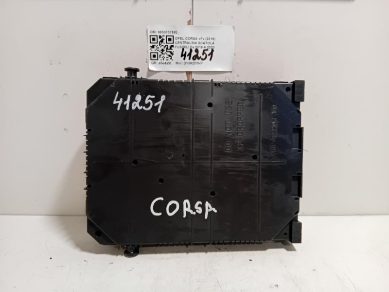 Centralina Scatola Fusibili 9830707680 Opel Corsa F 2019