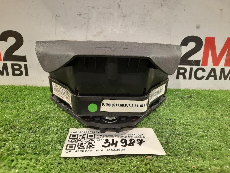 Air-bag Guidatore 07355162010 Fiat Punto III 2012