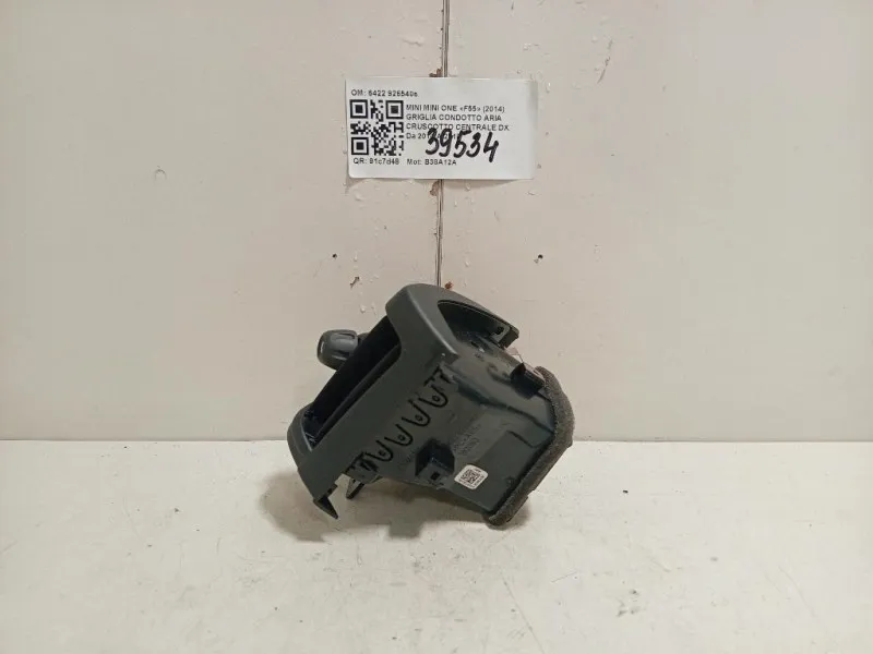 Griglia Condotto ARIA Cruscotto Centrale DX 6422 9265406 Mini MINI ONE F55 2014