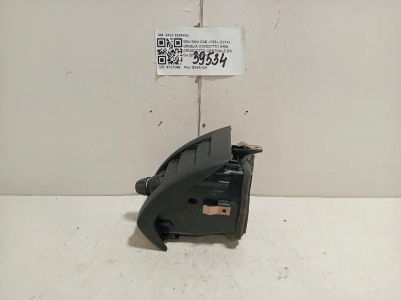 Griglia Condotto ARIA Cruscotto Centrale DX 6422 9265406 Mini MINI ONE F55 2014