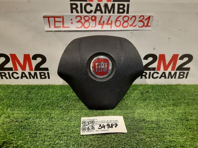 Air-bag Guidatore 07355162010 Fiat Punto III 2012