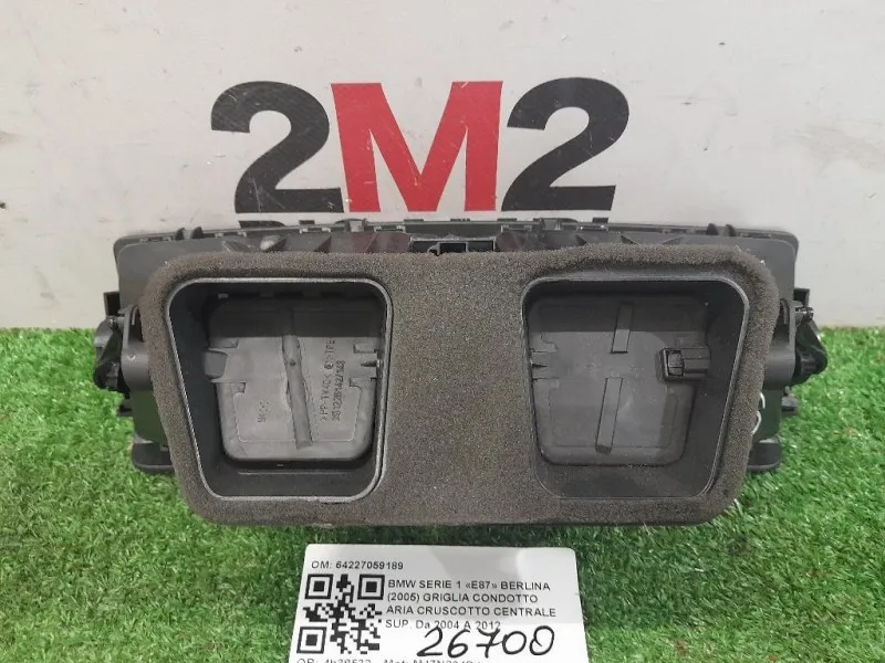 Griglia Condotto ARIA Cruscotto Centrale SUP 64227059189 Bmw Serie 1 E87 Berlina 2005