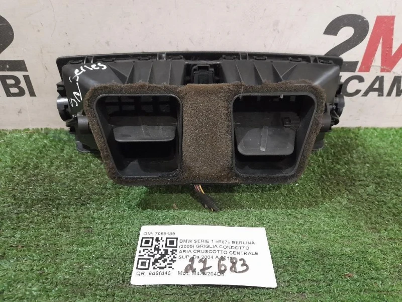 Griglia Condotto ARIA Cruscotto Centrale SUP 7059189 Bmw Serie 1 E87 Berlina 2005