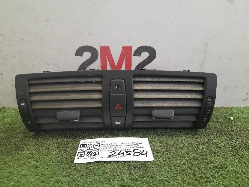 Griglia Condotto ARIA Cruscotto Centrale SUP 64227059189 Bmw Serie 1 E87 Berlina 2005