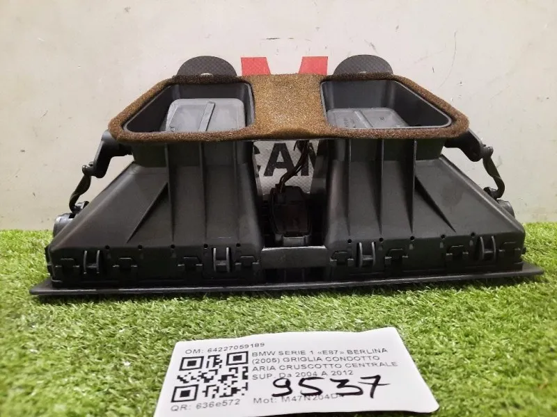 Griglia Condotto ARIA Cruscotto Centrale SUP 64227059189 Bmw Serie 1 E87 Berlina 2005