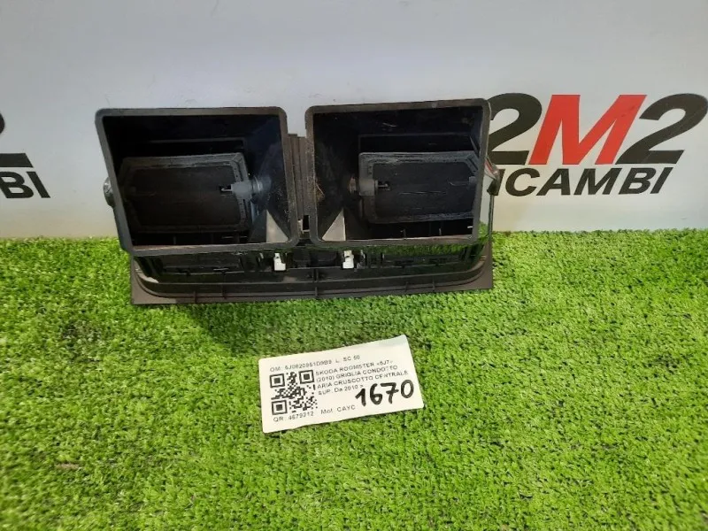 Griglia Condotto ARIA Cruscotto Centrale SUP 5J0820951D9B9 Skoda Roomster 5J7 2010