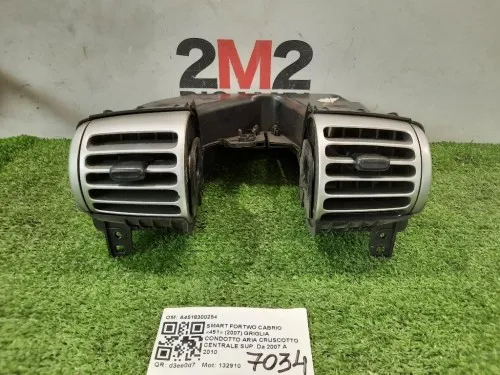 Griglia Condotto ARIA Cruscotto Centrale SUP A4518300254 Smart Fortwo Cabrio 451 2007