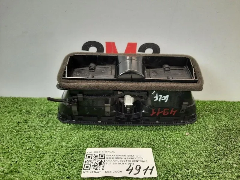 Griglia Condotto ARIA Cruscotto Centrale SUP 5K0819728NVAL Volkswagen GOLF VI 2009