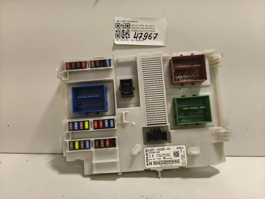 Centralina Scatola Fusibili CG9T-14C256-FA Volvo XC70 III 2013