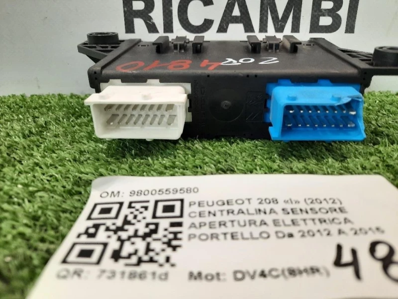 Centralina Sensore Apertura Elettrica Portello 9800559580 Peugeot 208 I 2012