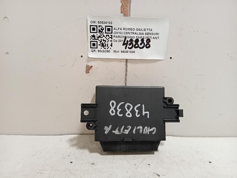 Centralina Sensori Parcheggio Paraurti ANT 50524102 Alfa Romeo Giulietta 2010