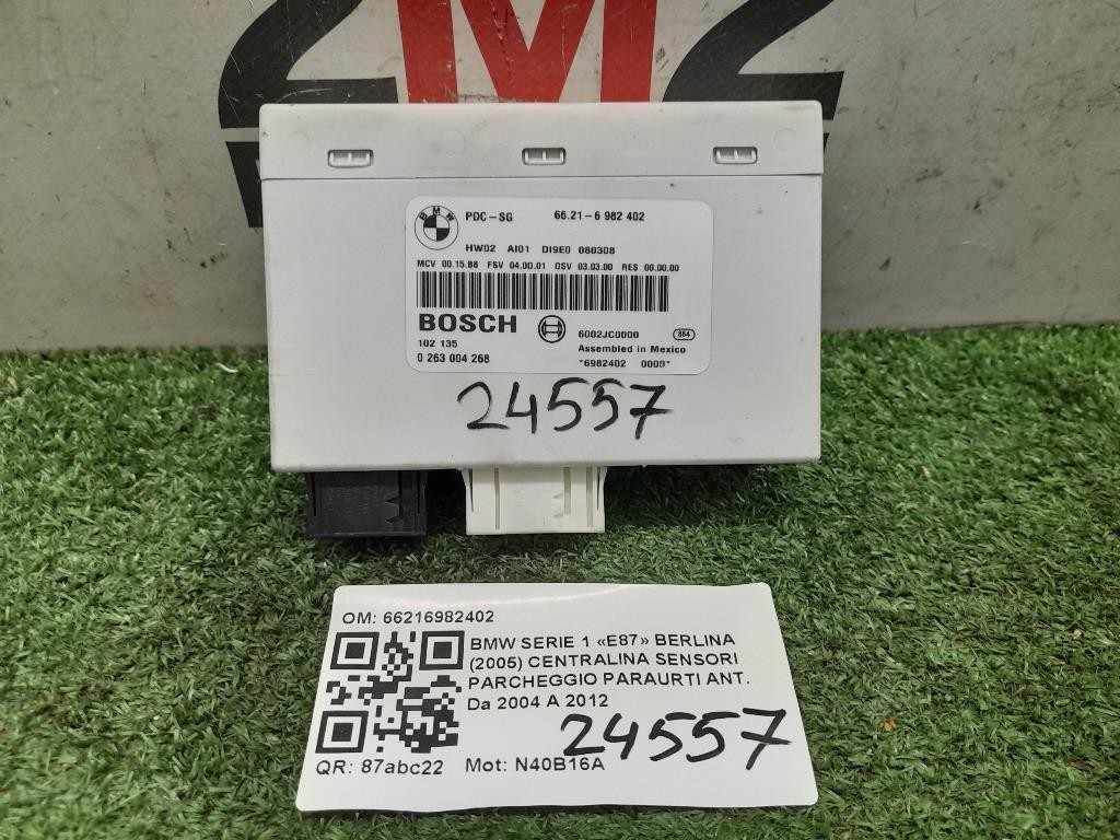 Centralina Sensori Parcheggio Paraurti ANT 66216982402 Bmw Serie 1 E87 Berlina 2005