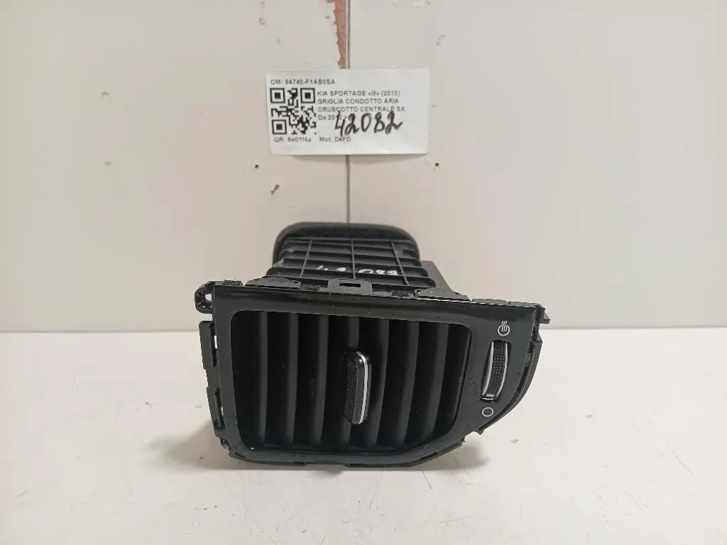 Griglia Condotto ARIA Cruscotto Centrale SX 84740-F1AB0SA Kia Sportage III 2010