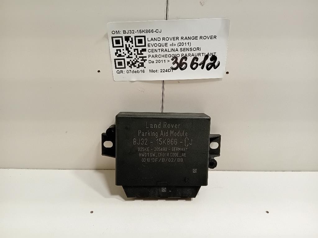 Centralina Sensori Parcheggio Paraurti ANT BJ32-15K866-CJ Land Rover Range Rover Evoque I 2011
