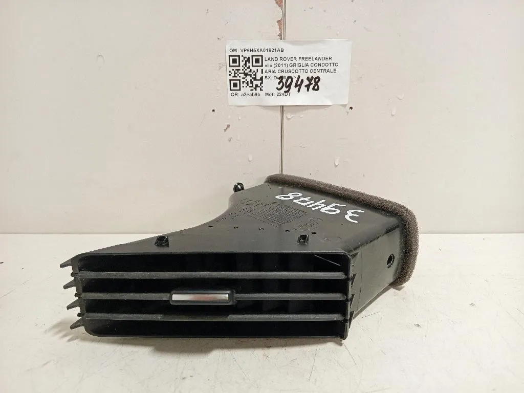 Griglia Condotto ARIA Cruscotto Centrale SX VP6H5XA01821AB Land Rover Freelander II 2011
