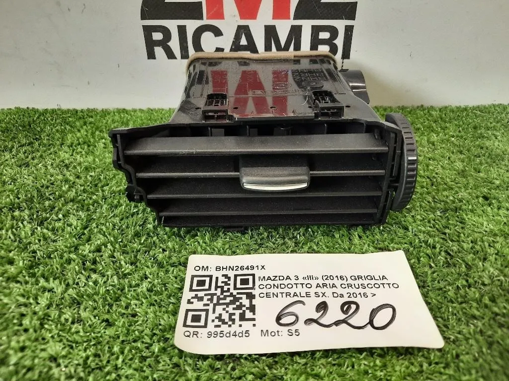 Griglia Condotto ARIA Cruscotto Centrale SX BHN26491X Mazda 3 III 2016