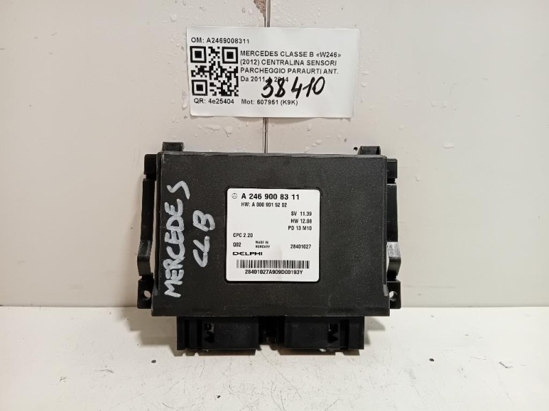 Centralina Sensori Parcheggio Paraurti ANT A2469008311 Mercedes Classe B W246 2012