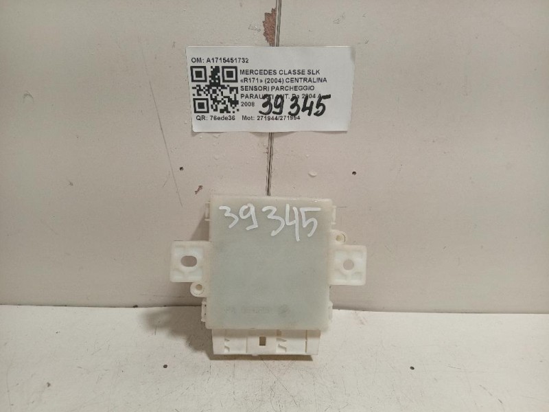Centralina Sensori Parcheggio Paraurti ANT A1715451732 Mercedes Classe SLK R171 2004