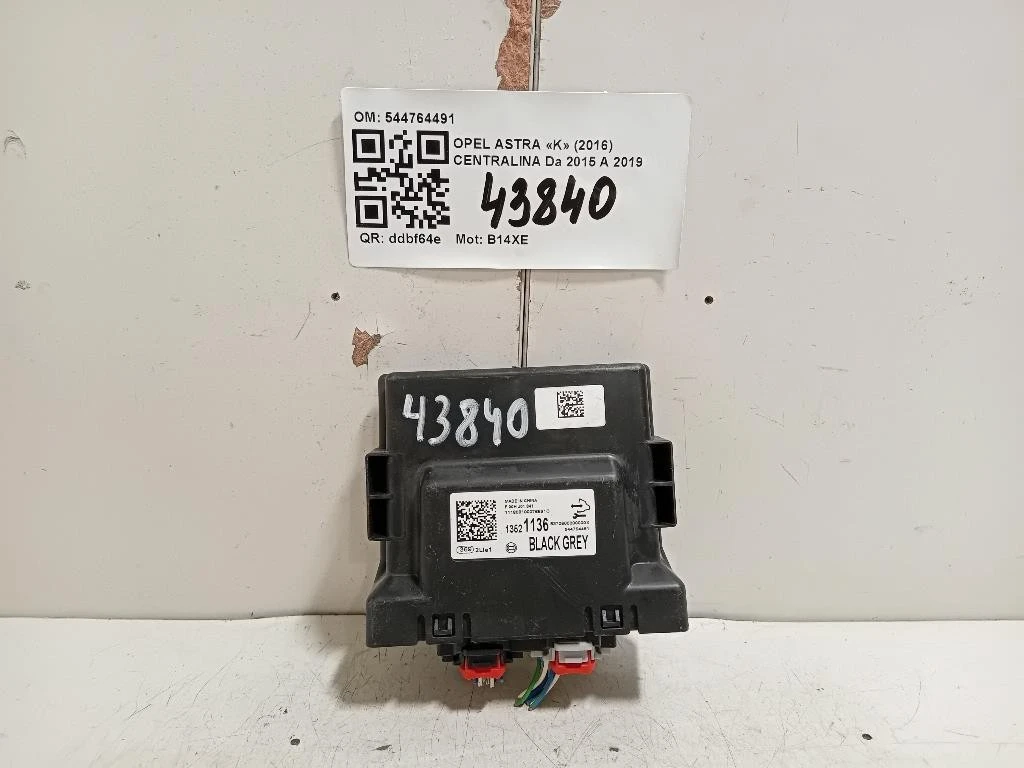 Centralina Sensori Parcheggio Paraurti ANT 544764491 Opel Astra K 2016