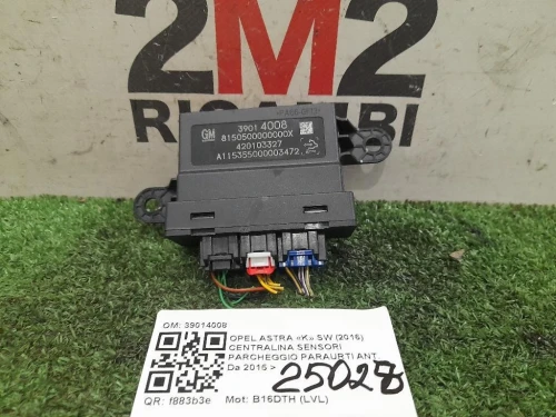 Centralina Sensori Parcheggio Paraurti ANT 39014008 Opel Astra K SW 2016