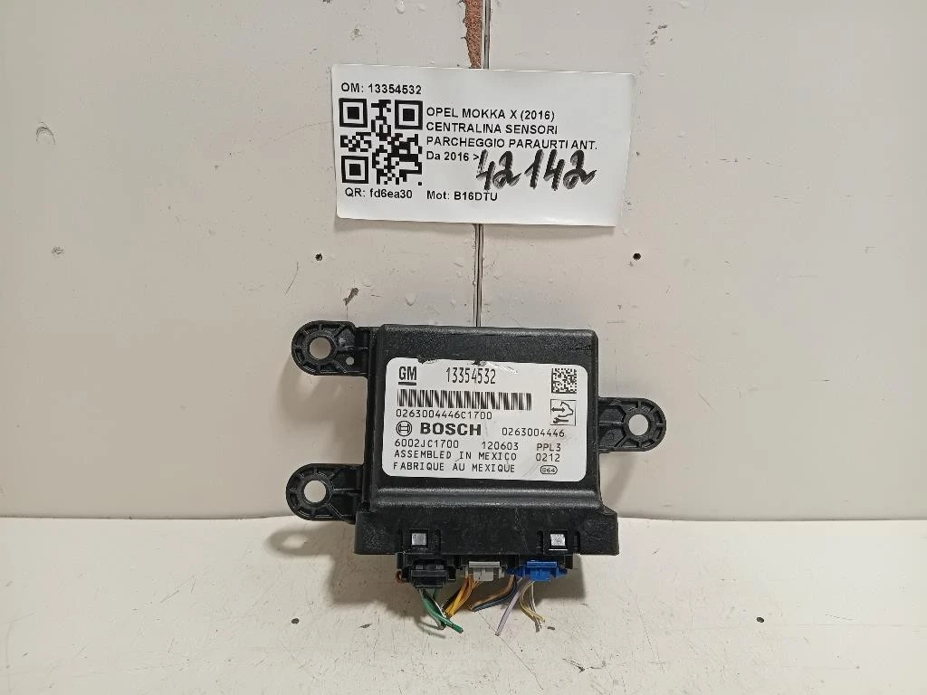 Centralina Sensori Parcheggio Paraurti ANT 13354532 Opel Mokka X 2016