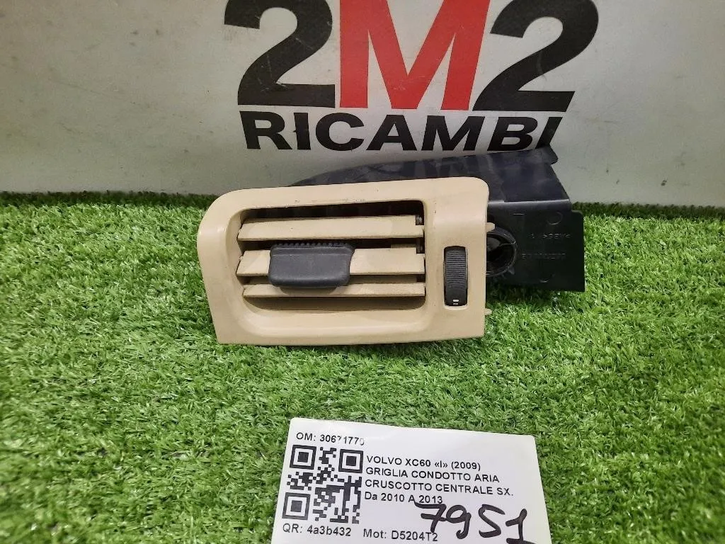 Griglia Condotto ARIA Cruscotto Centrale SX 30671770 Volvo XC60 I 2009