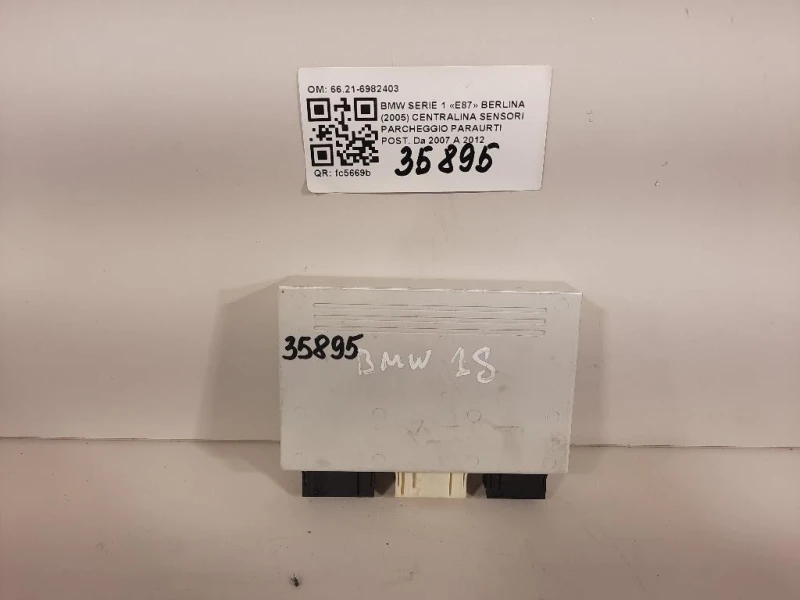Centralina Sensori Parcheggio Paraurti POST 6621-6982403 Bmw Serie 1 E87 Berlina 2005