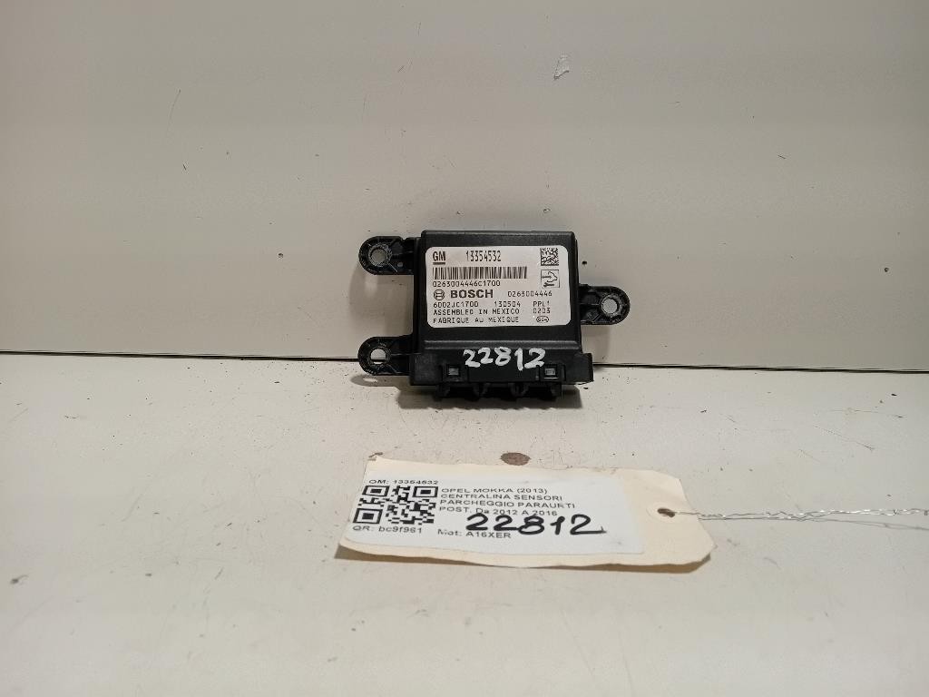Centralina Sensori Parcheggio Paraurti POST 13354532 Opel Mokka 2013