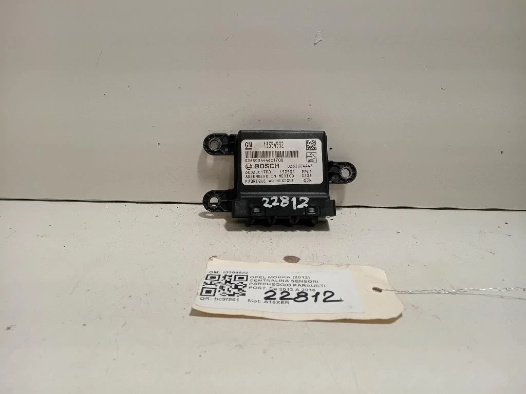 Centralina Sensori Parcheggio Paraurti POST 13354532 Opel Mokka 2013