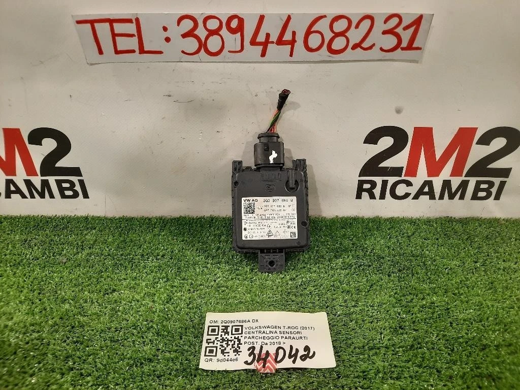 Centralina Sensori Parcheggio Paraurti POST 2Q0907686A DX Volkswagen T-roc 2017