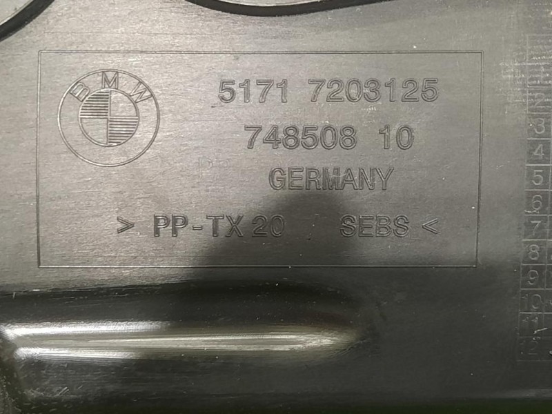 Griglia Copertura Cunetta Acqua 5171 7203125 COPRIPARABREZZA Bmw Serie 5 F10 Berlina 2012