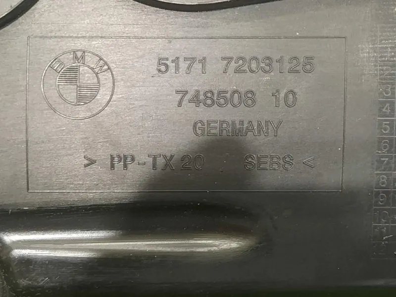 Griglia Copertura Cunetta Acqua 5171 7203125 COPRIPARABREZZA Bmw Serie 5 F10 Berlina 2012