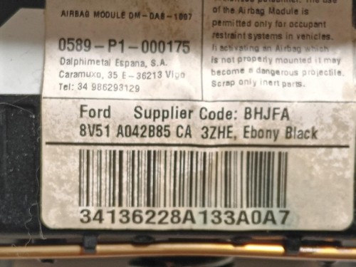 Air-bag Guidatore 62146212F Ford Fiesta VI 2008