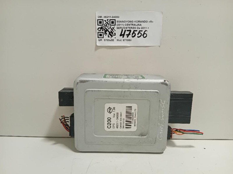 Centralina Servosterzo 46211-34000 Ssangyong Korando III 2011