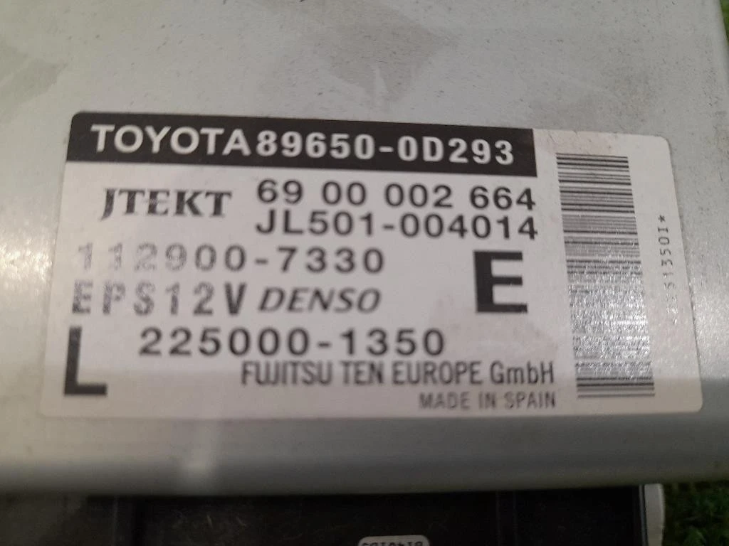 Centralina Servosterzo 896500D293 Toyota Yaris IV 2014