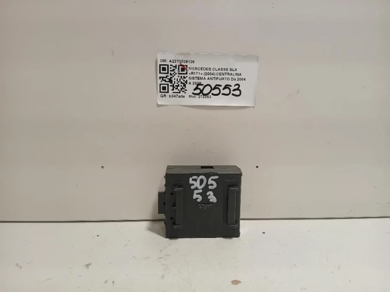 Centralina Sistema Antifurto A2218209126 Mercedes Classe SLK R171 2004