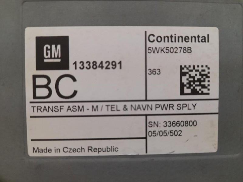 Centralina Sistema DI Navigazione 5WK50278B Chevrolet Captiva II 2011
