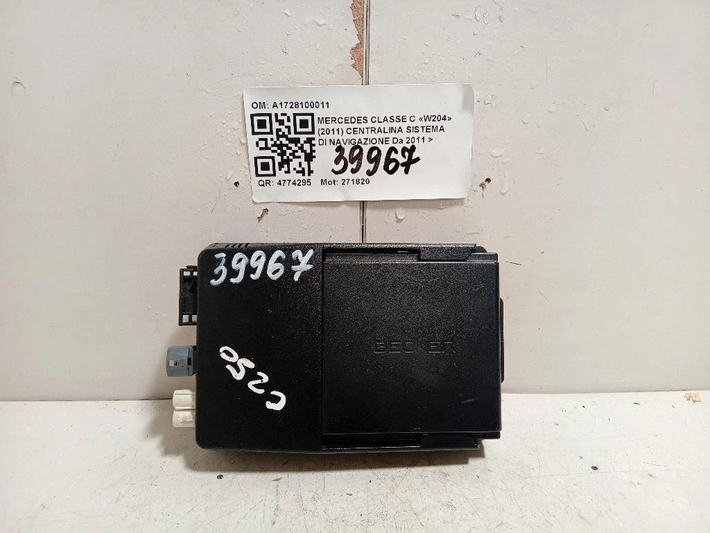 Centralina Sistema DI Navigazione A1728100011 Mercedes Classe C W204 2011
