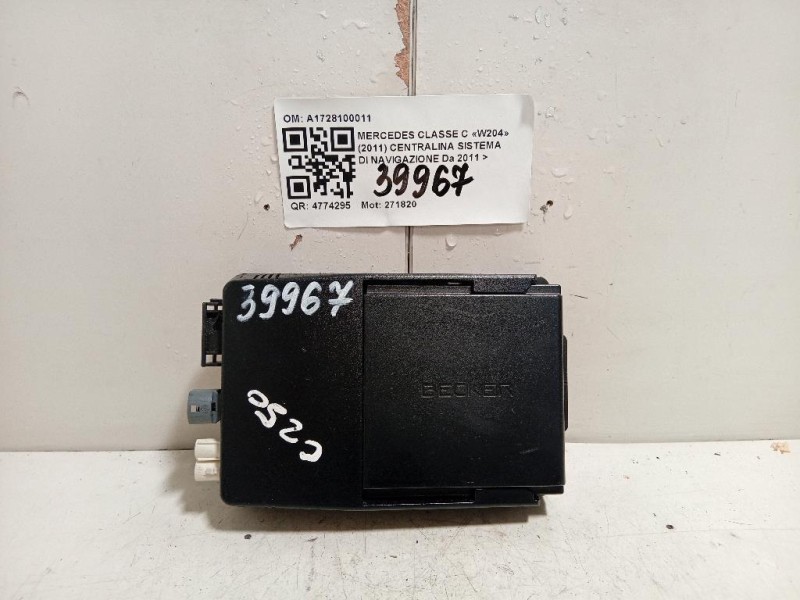 Centralina Sistema DI Navigazione A1728100011 Mercedes Classe C W204 2011