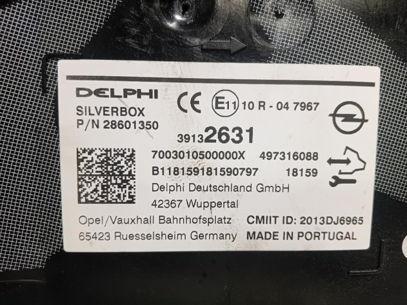 Centralina Sistema DI Navigazione 39132631 Opel Astra K 2016