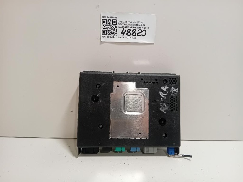 Centralina Sistema DI Navigazione 84387989 Opel Astra K 2016